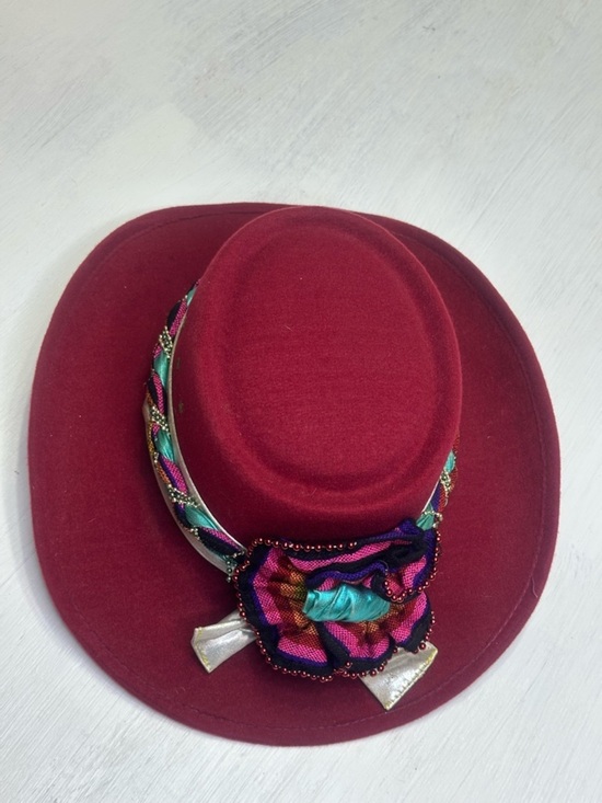Vintage 90s ARLOP Red Western Hat – Fiesta / Southwestern Statement Piece main image 15
